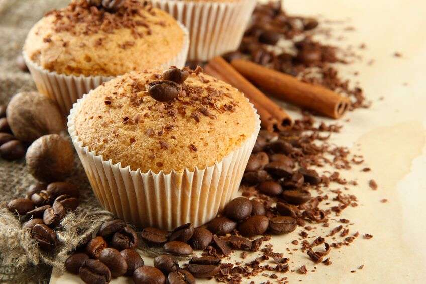 Muffins con Crema di caffè ocra
